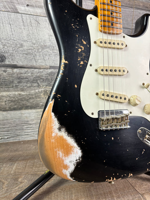 Fender Custom Shop 1956 Hardtail Stratocaster Heavy Relic, Black
