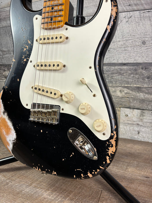 Fender Custom Shop 1956 Hardtail Stratocaster Heavy Relic, Black
