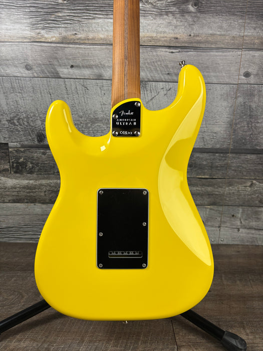 Fender Limited Edition American Ultra II Stratocaster HSS, Roasted Maple Fingerboard, Graffiti Yellow