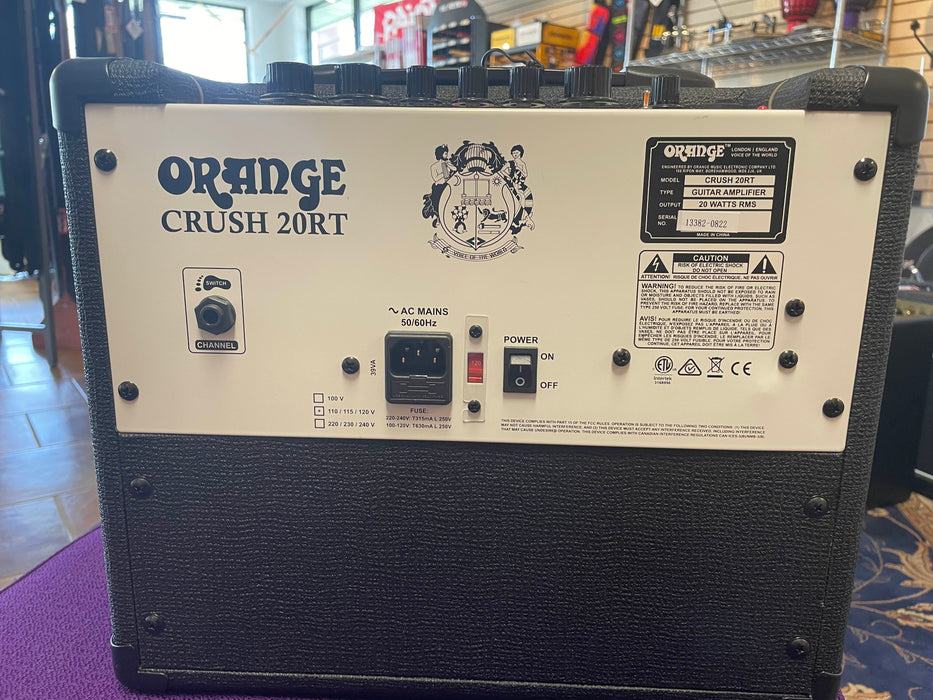 Orange CRUSH20RT 20w 1x8 Guitar Combo Black - USE