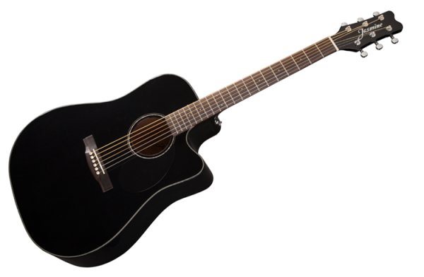 Jasmine J-Series Acoustic-Electric Guitar, Black