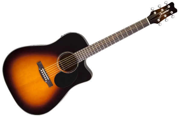 Jasmine J-Series Acoustic-Electric Guitar w/Case, Sunburst