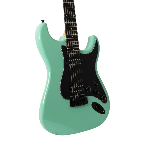 Jay Turser JT-120-SG Double-Cutaway Electric Guitar w/Dual Humbuckers, Surf Green