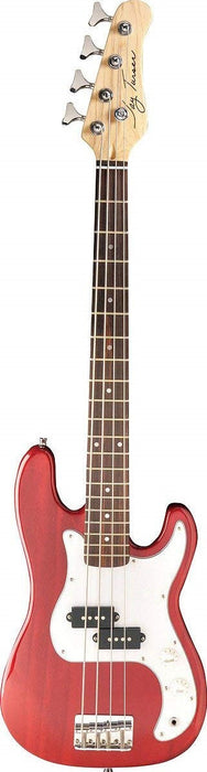 Jay Turser 3/4 Transparent Red Bass Guitar