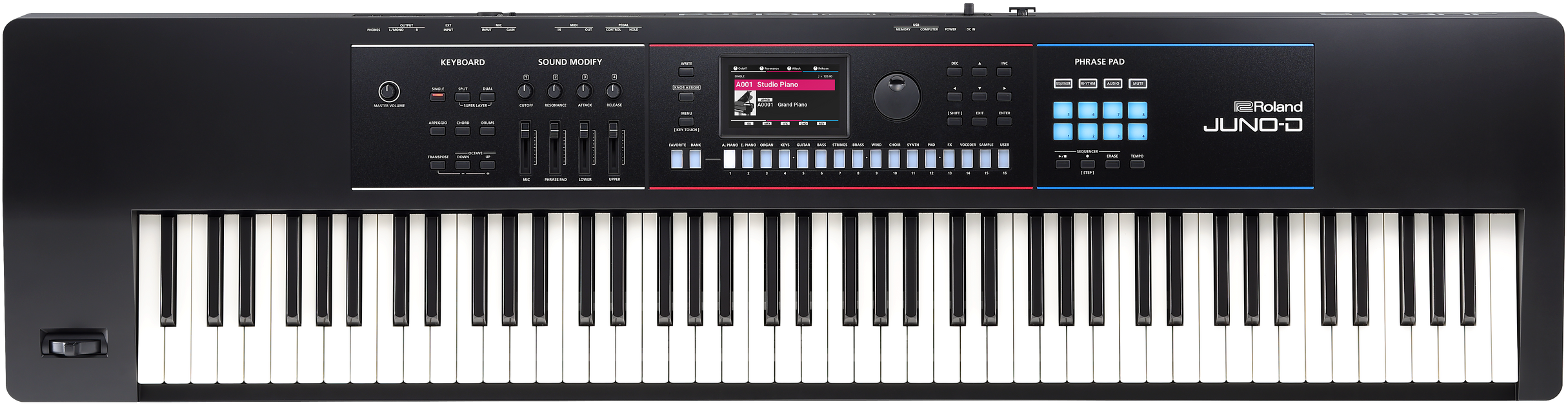鍵盤楽器 Roland-JUNODS 88 Roland JUNO-D8 88-Key Synthesizer w/Phrase Pads for Sale in Canada