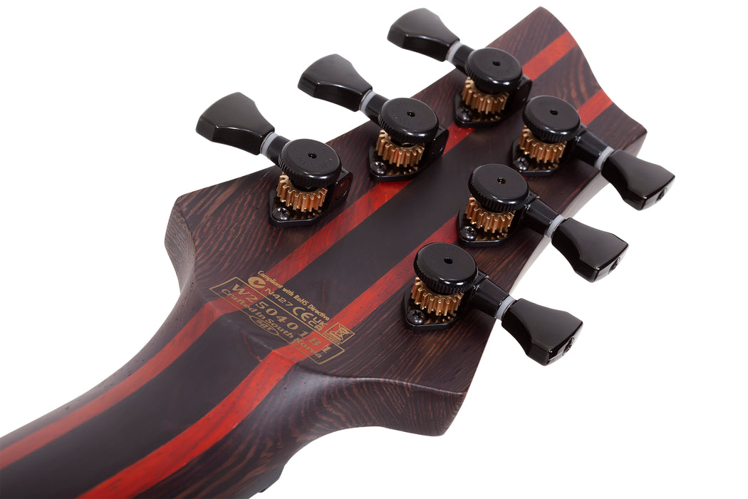 John Browne Tao-6 Left-Handed Electric Guitar, Ozone Burst