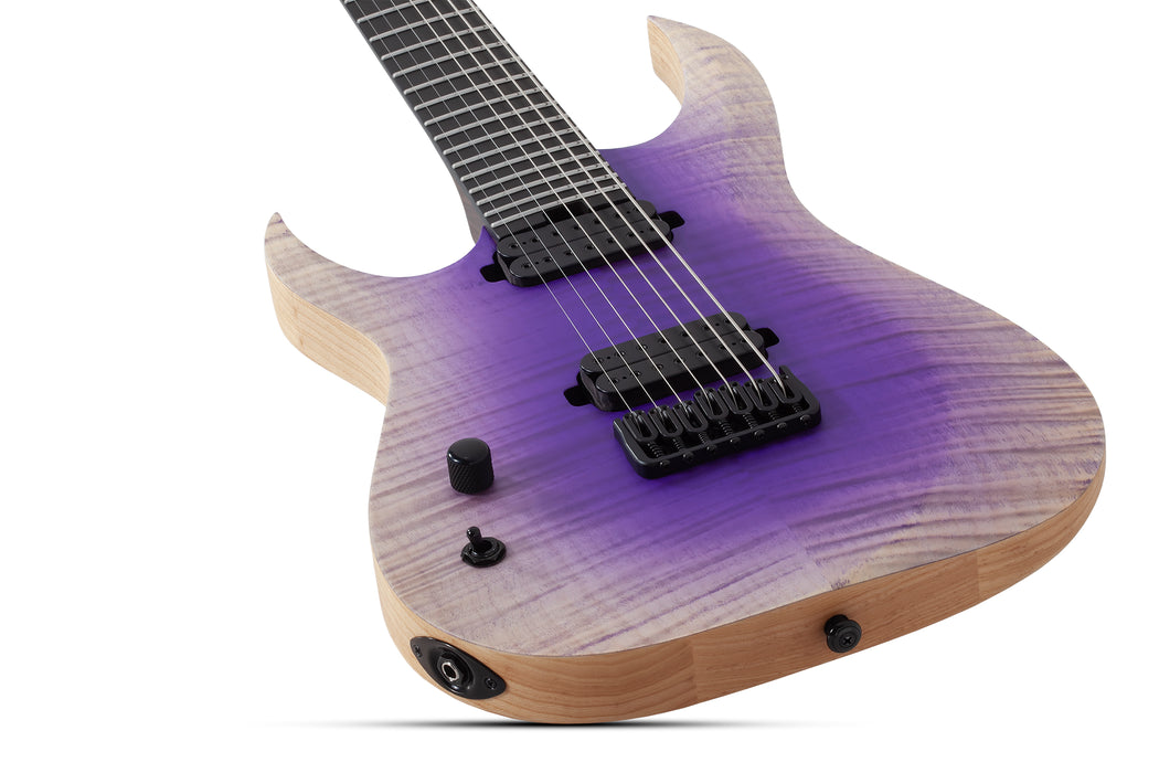 Schecter John Browne Tao-7 Left-Handed 7-String Electric Guitar, Ozone Burst
