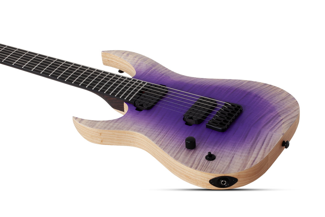 Schecter John Browne Tao-7 Left-Handed 7-String Electric Guitar, Ozone Burst