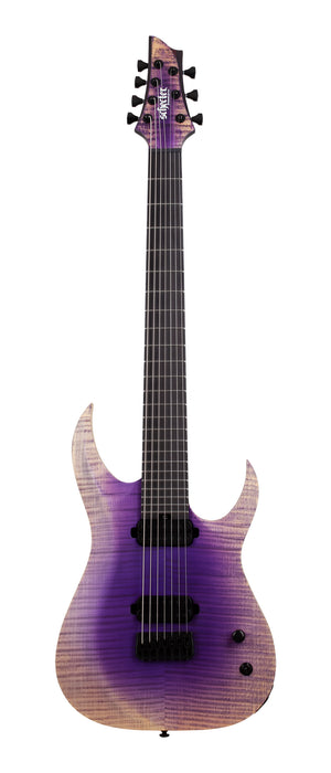 Schecter John Browne Tao-7 7-String Electric Guitar, Ozone Burst