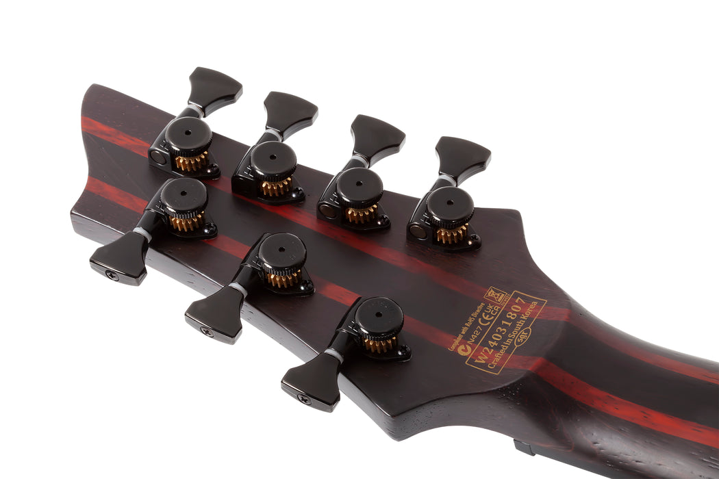 Schecter John Browne Tao-7 7-String Electric Guitar, Ozone Burst