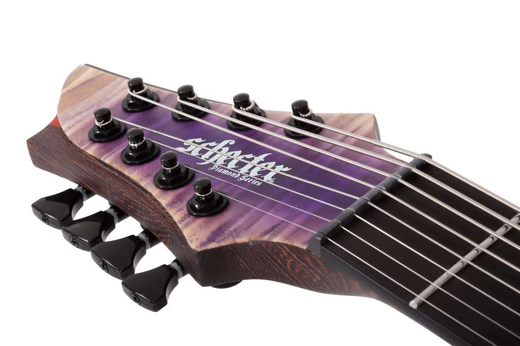 Schecter John Browne Tao-8 Left-Handed 8-String Electric Guitar, Ozone Burst