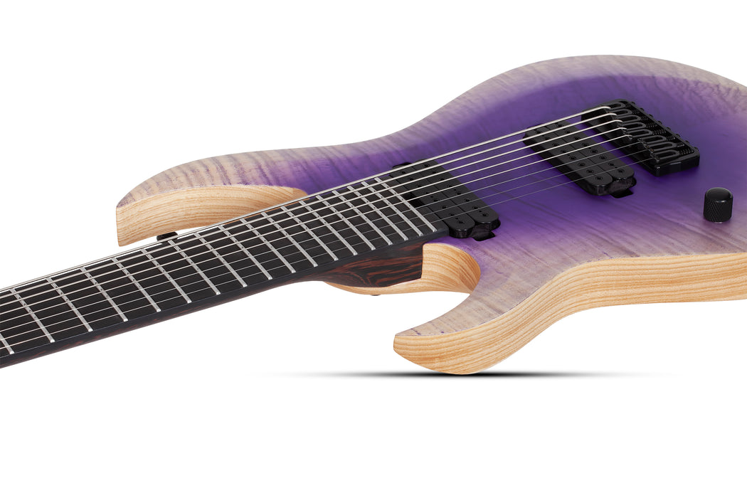 Schecter John Browne Tao-8 Left-Handed 8-String Electric Guitar, Ozone Burst