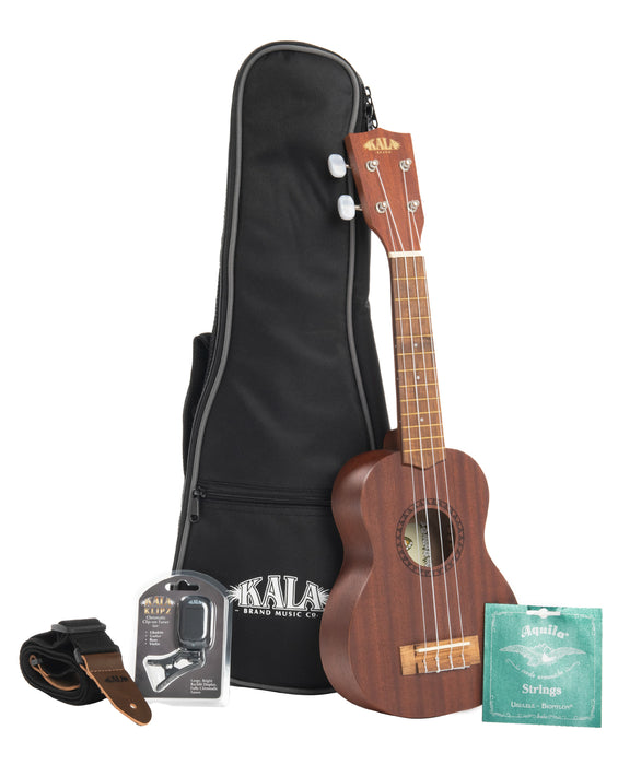 Kala Soprano KA-15 Series Ukulele Bundle