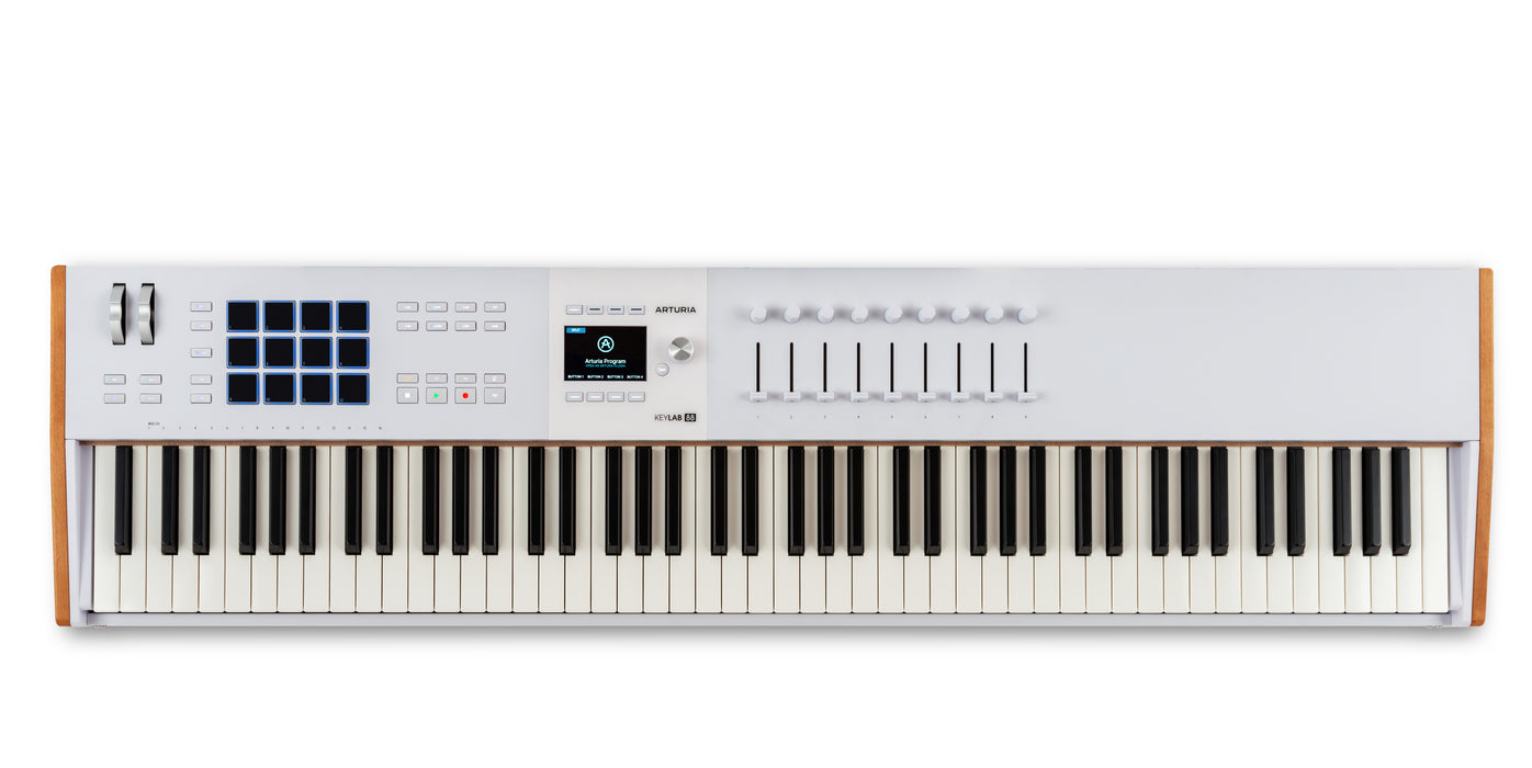 Arturia KeyLab 88 MK3 Universal MIDI Controller Keyboard, White