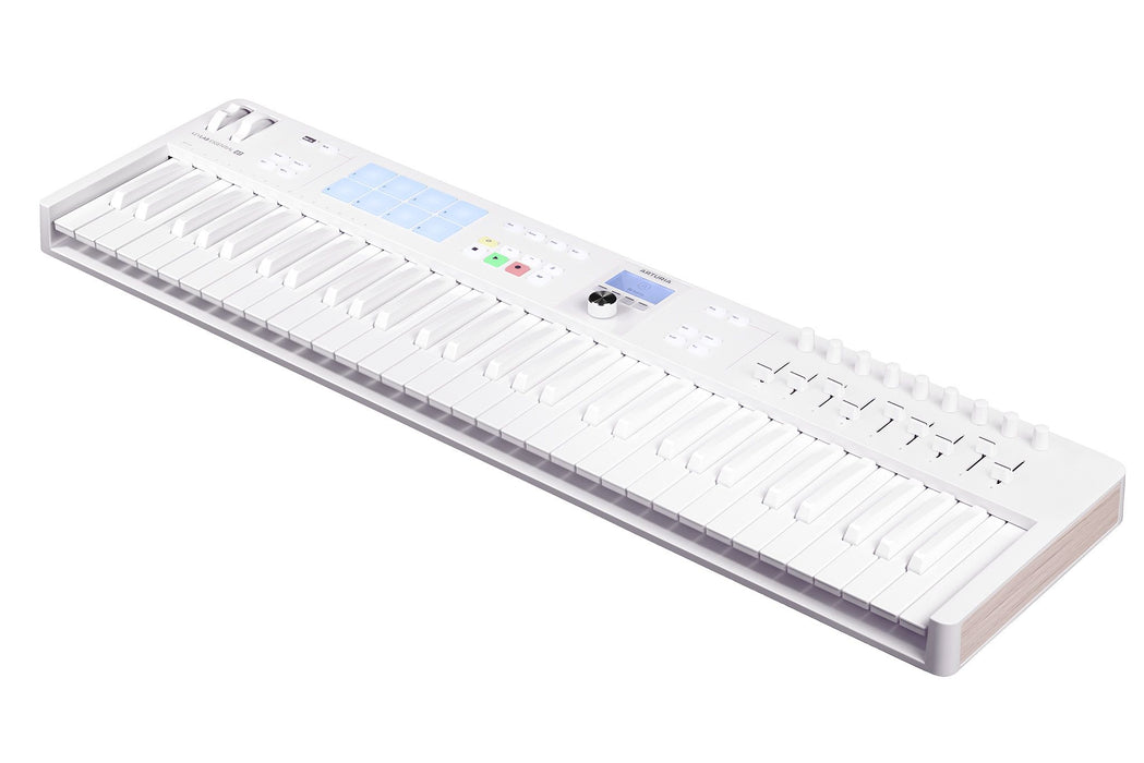 Arturia KeyLab Essential 61 MK3 Universal MIDI Controller Keyboard, Alpine White