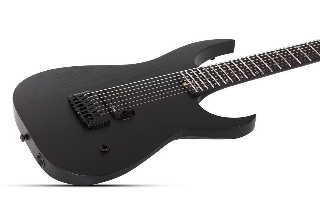 Schecter Km-7 MK-III Ex Electric Guitar, Satin Black Open Pore