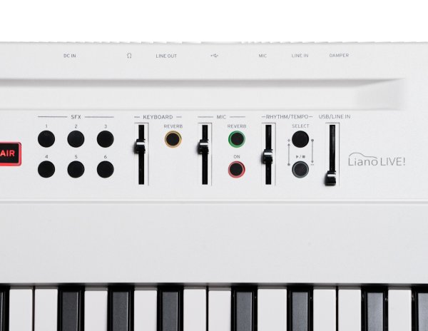 Korg Liano Live 88-Key Digital Piano w/Light Touch Action & Microphone, White