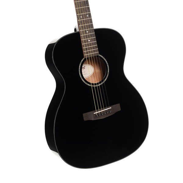 Cort L60-BK Luce Series Acoustic Guitar, Black Gloss