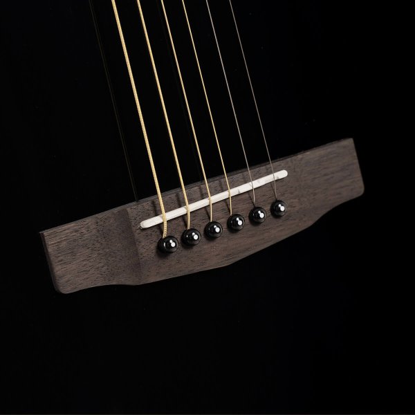 Cort L60-BK Luce Series Acoustic Guitar, Black Gloss