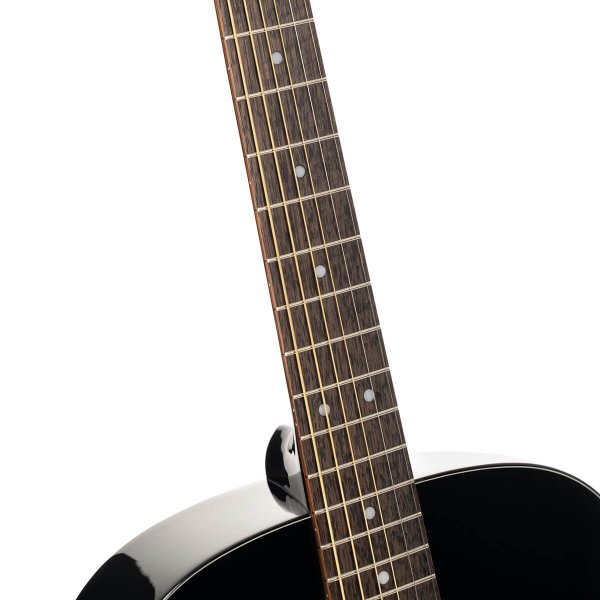 Cort L60-BK Luce Series Acoustic Guitar, Black Gloss