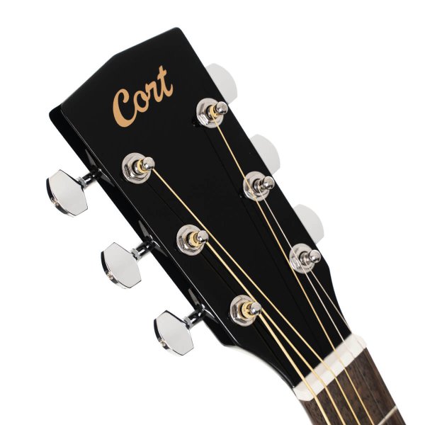 Cort L60-BK Luce Series Acoustic Guitar, Black Gloss