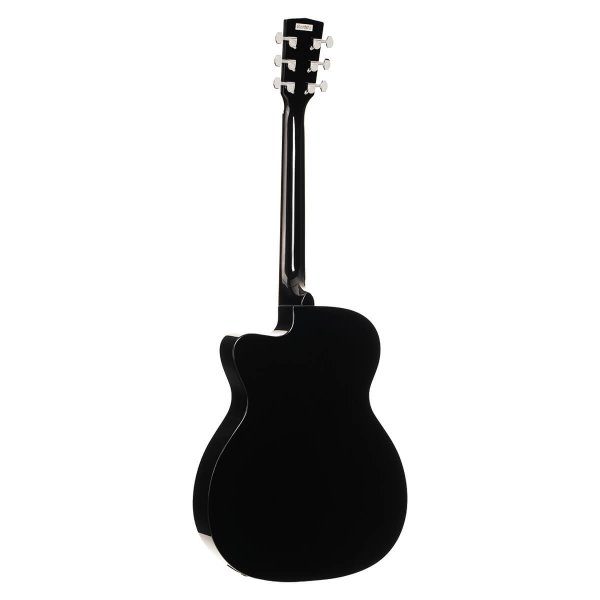 Cort L60CE-BK Luce Series Acoustic-Electric Guitar, Black Gloss