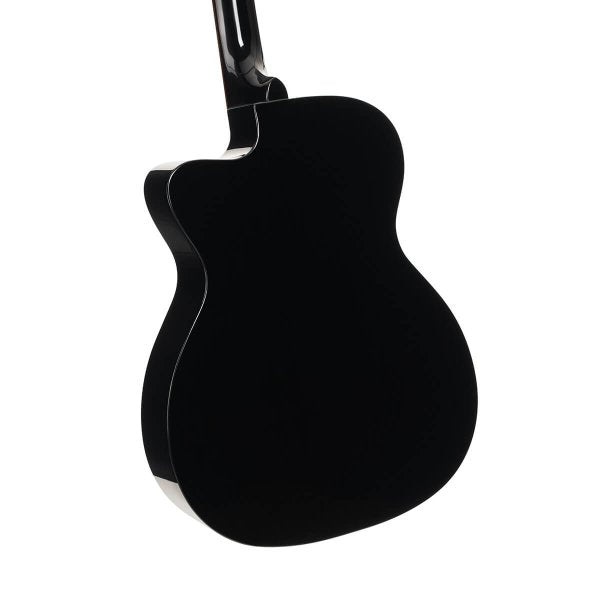 Cort L60CE-BK Luce Series Acoustic-Electric Guitar, Black Gloss