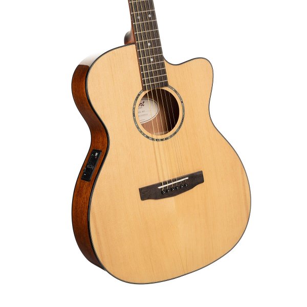 Cort L60CE-NAT Luce Series Acoustic-Electric Guitar, Natural Gloss