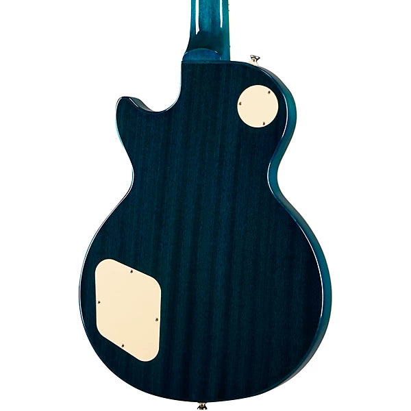 Epiphone Les Paul Standard 60s Quilt Top Electric Guitar, Trans Blu