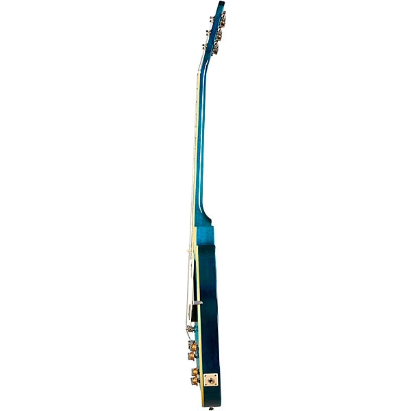 Epiphone Les Paul Standard 60s Quilt Top Electric Guitar, Trans Blu