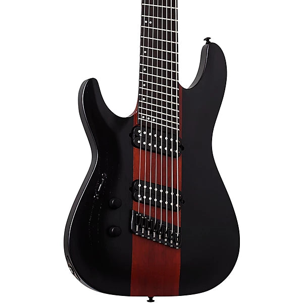 Schecter C-8 Rob Scallon Left-Handed Satin Dark Roast