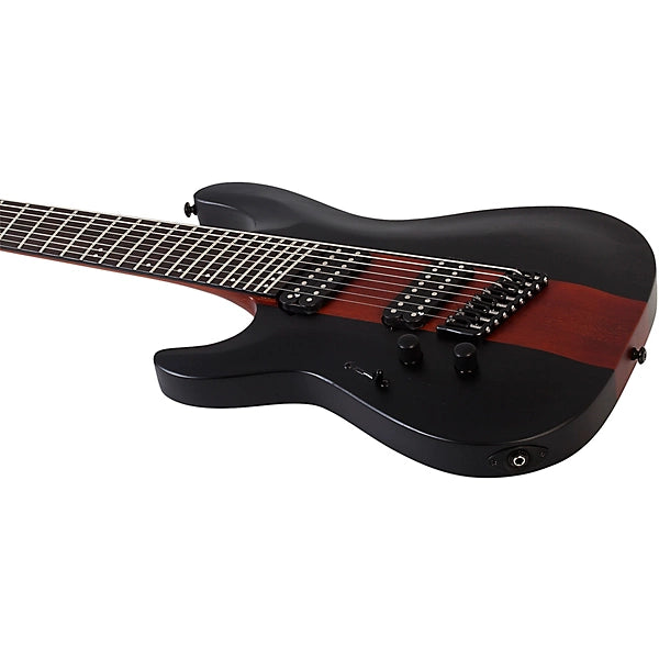 Schecter C-8 Rob Scallon Left-Handed Satin Dark Roast