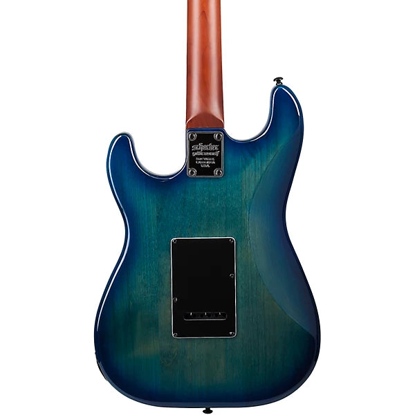Schecter Traditional Pro Electric Guitar w/ Roasted Maple Fretboard Transparent Blue Burst