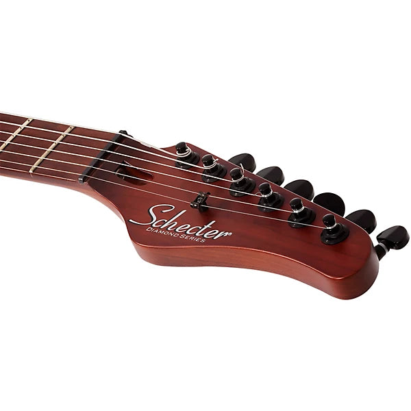 Schecter Traditional Pro Electric Guitar w/ Roasted Maple Fretboard Transparent Blue Burst