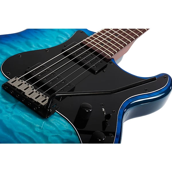 Schecter Traditional Pro Electric Guitar w/ Roasted Maple Fretboard Transparent Blue Burst