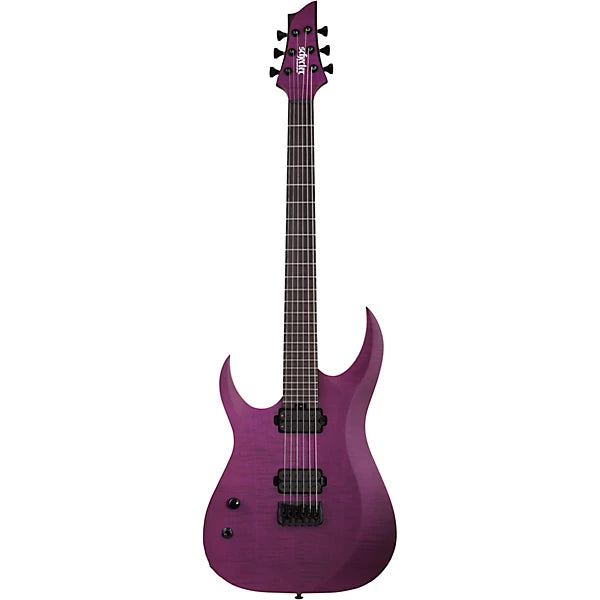 Schecter John Browne Tao-6 Left-Handed Satin Trans Purple