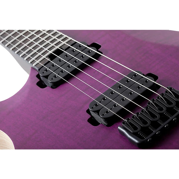 Schecter John Browne Tao-6 Left-Handed Satin Trans Purple