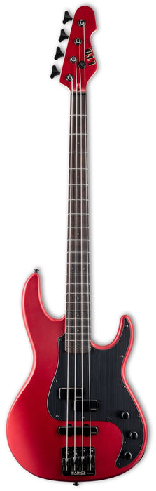 ESP LTD AP-4 4-String Electric Bass, Candy Apple Red Satin