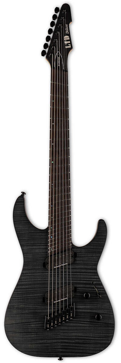ESP LTD Multi Scale See Thru Black Satin Zedem