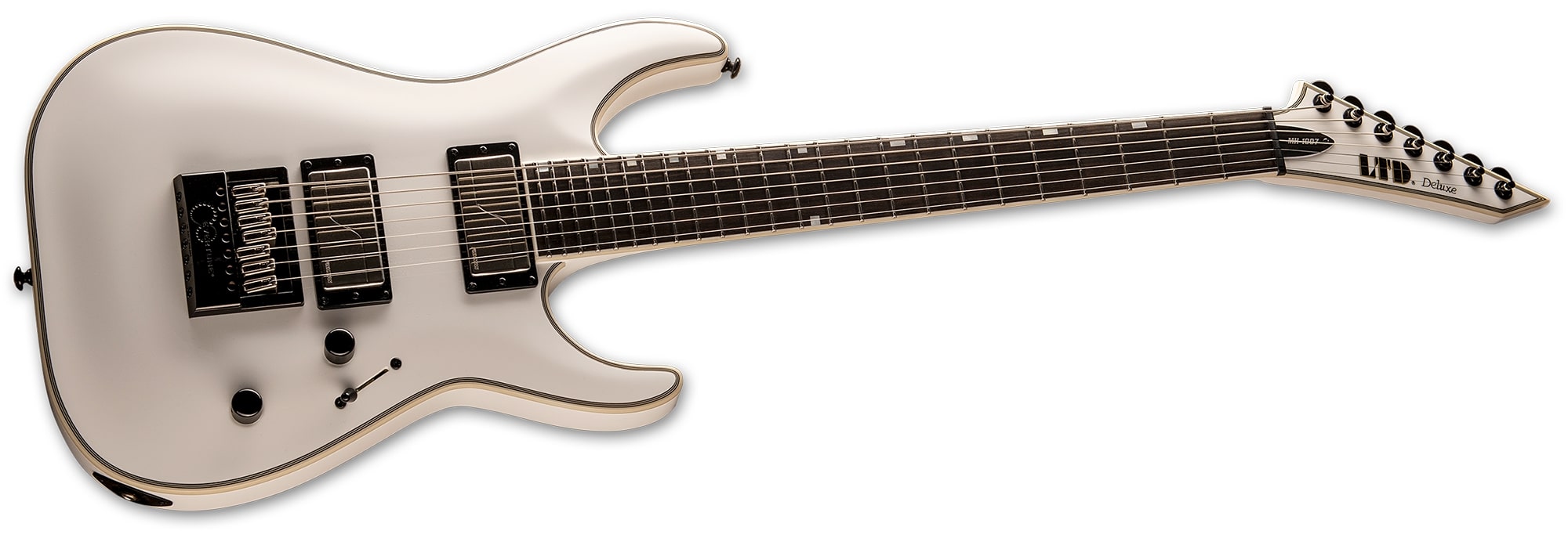 ESP MH-1007 Evertune Electric Guitar, Snow White