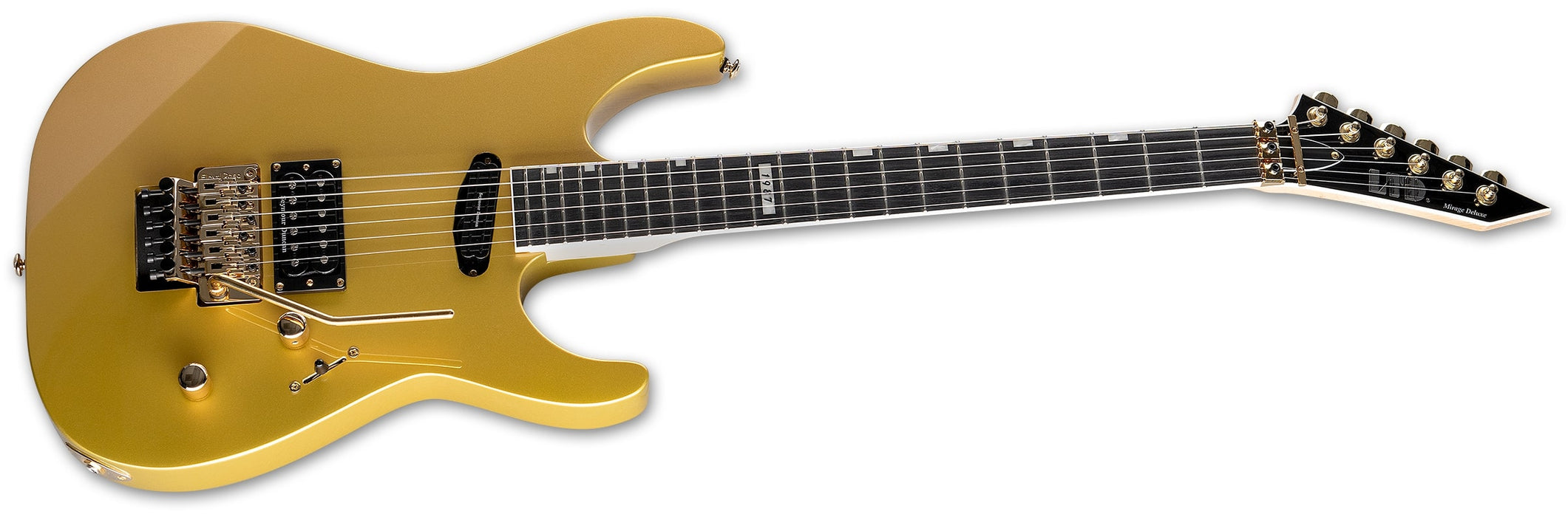 ESP LTD Mirage Deluxe '87 Electric Guitar, Metallic Gold