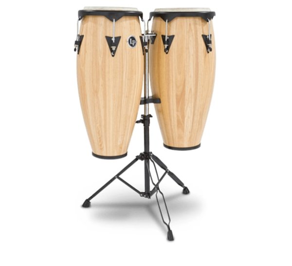 Latin Percussion City Series Conga Set w/Stand - Natural