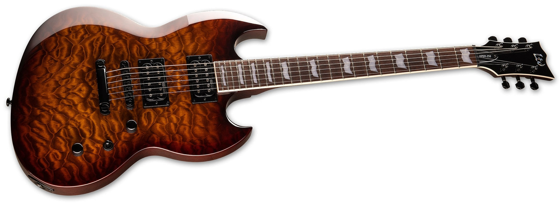 ESP LTD Viper-256 Left-Handed, Dark Brown Sunburst