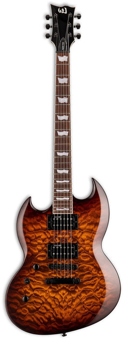 ESP LTD Viper-256 Left-Handed, Dark Brown Sunburst