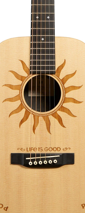 Martin Left-Handed Acoustic Guitar LX2 Life is Good w/Softshell
