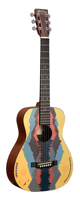 Martin Acoustic Guitar, LX1, Life is Good w/Softshell