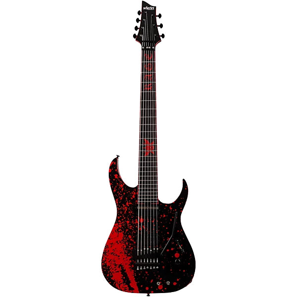 Schecter Sullivan King Banshee-7 Fr Sustainiac Obsidian Blood