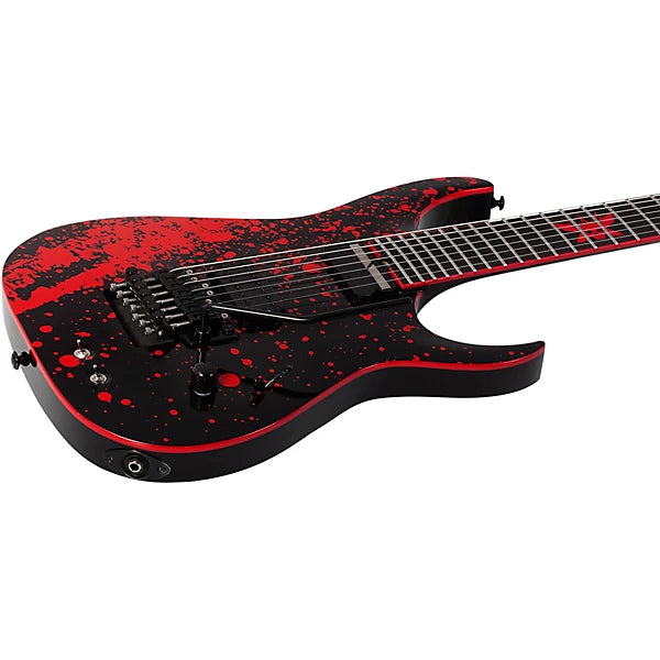 Schecter Sullivan King Banshee-7 Fr Sustainiac Obsidian Blood