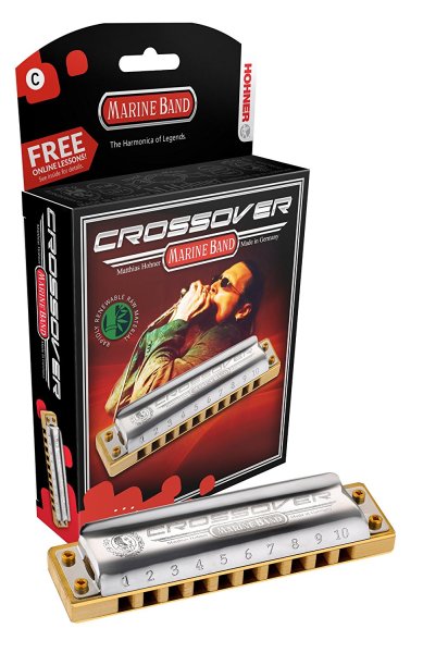 Hohner Marine Band Crossover Harmonica, Key of C for Sale in