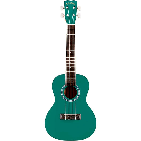 Córdoba 15C Concert, Gloss Catalonia Green Top w/Natual Back & Sides